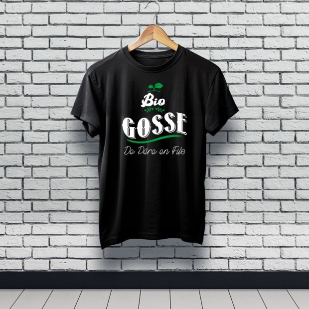 Tee-shirt bio gosse noir