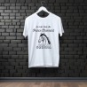 Tee-shirt 100% coton avec flocage "Je m'en fous du prince charmant, mais je veux bien son cheval"