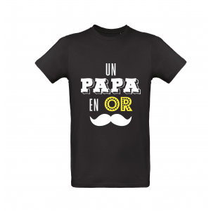 T-Shirt Papa en Or