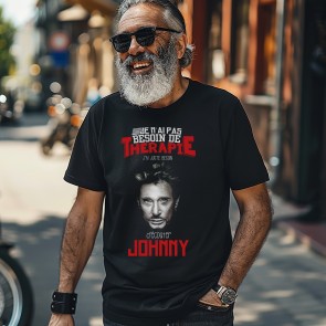 Tee-shirt Johnny Hallyday thérapie