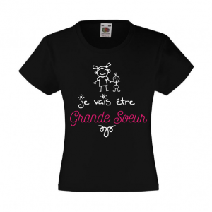 T-Shirt enfant "Je vais être grande soeur"