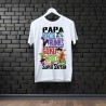 Tee-shirt Papa super Saiyan blanc