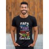 Tee-shirt 100% coton avec impression "Papa, tu es notre super Saiyan"