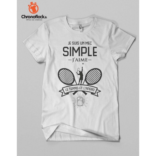 T-shirt Tennis et apéro