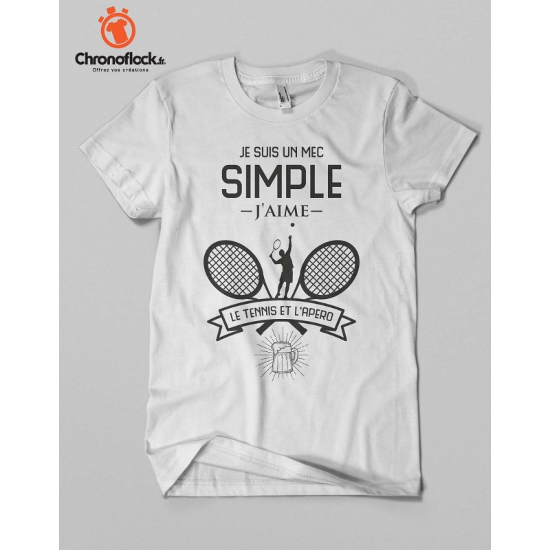 T-shirt Tennis et apéro - Chrono Flock