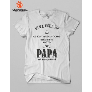 T-shirt Papa est mon préféré
