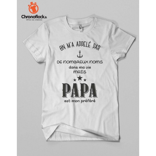 T-shirt Papa est mon préféré