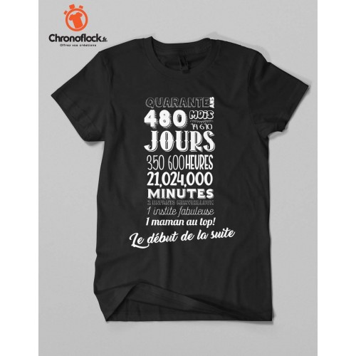 T-shirt 40 ans