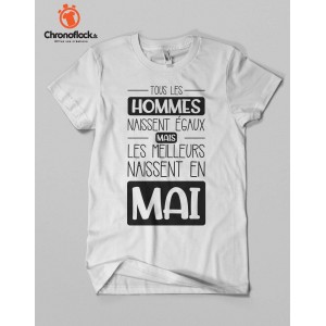 T-shirt Tous les homme naissent égaux