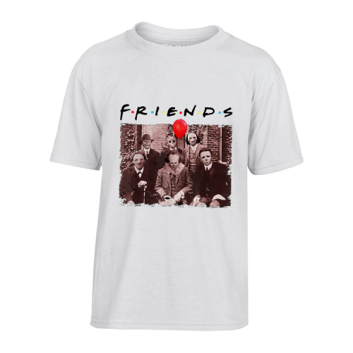 T shirt effrayant Friends avec des illustrations de tueurs en s rie