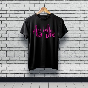 Tee-shirt Plus belle la vie noir