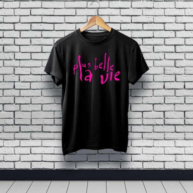 Tee-shirt Plus belle la vie noir