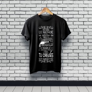 Tee-shirt toi tu creuses noir