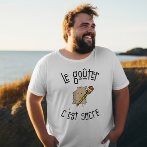 T-shirt blanc le goûter c'est sacré
