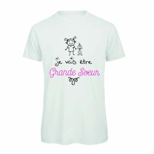 T-shirt Je vais être grande soeur