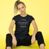 T-shirt 100% coton avec flocage "Si tu veux frôler la perfection passe à côté de moi"