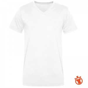 Personnalisez Votre T-Shirt coton Bio Col V Homme