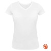 Personnalisez Votre T-shirt Femme coton Bio col V