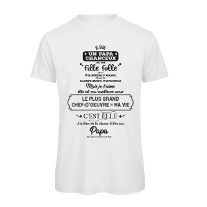 T-shirt Papa Chanceux