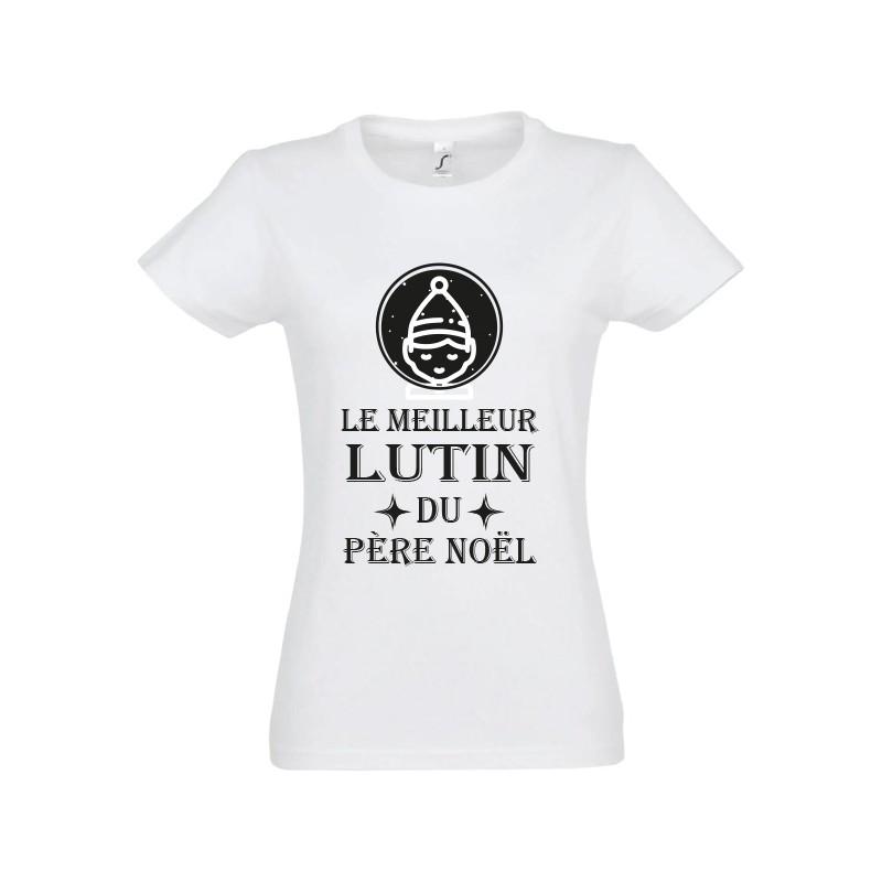 T-Shirt Lutin Noël Femme