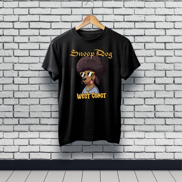 T-shirt snoop dog noir