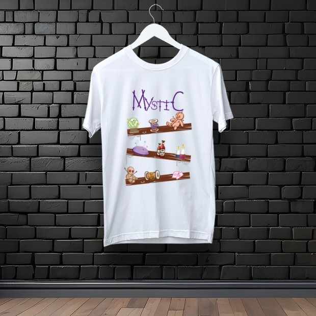 t-shirt blanc mystic