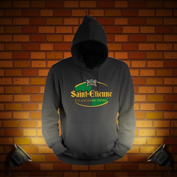 Sweat-shirt Saint-Etienne un seul amour éternel