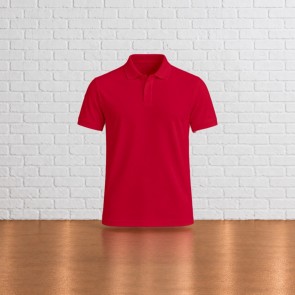 Polo homme personnalisable Cherry Red