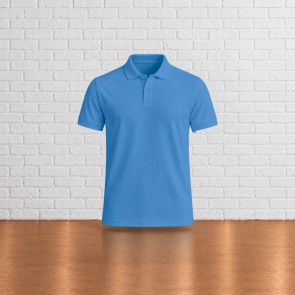 Polo homme personnalisable Cornflower