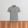 Polo homme personnalisable Heather Grey