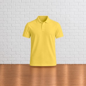 Polo homme personnalisable Mustard