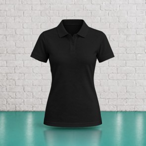Polo femme personnalisable Black