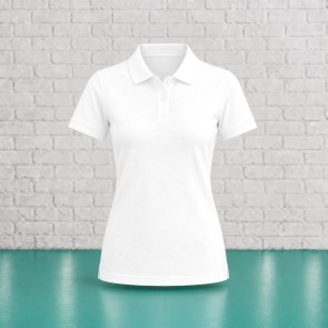 Polo femme personnalisable White