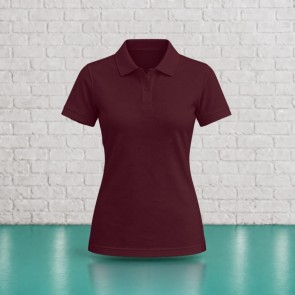 Polo femme personnalisable Burgundy