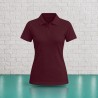 Polo femme personnalisable Burgundy