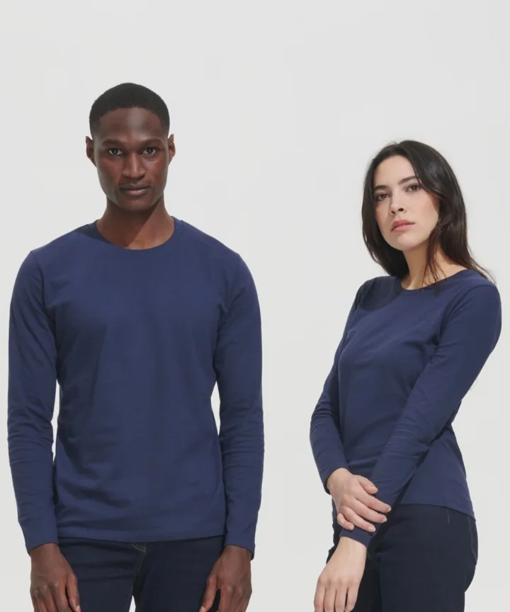 Duo en tee-shirt manches longues Sol's Imperial femme et homme