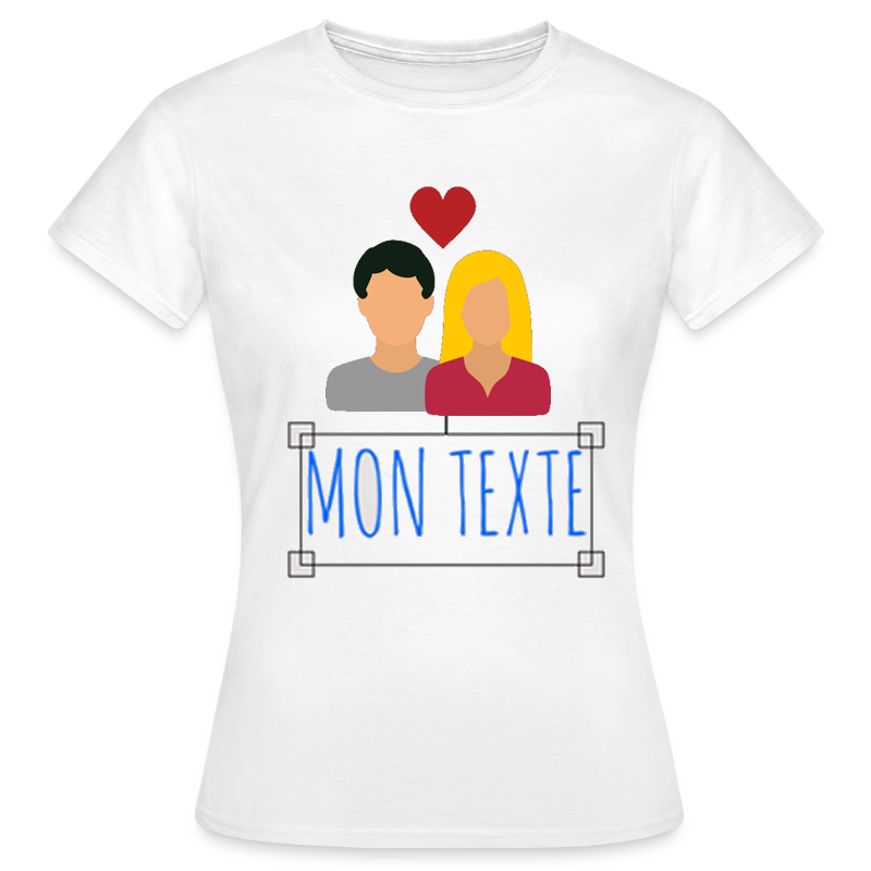 personnalisez votre t-shirt femme